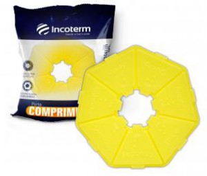 Porta Comprimidos Básico Amarelo Incoterm