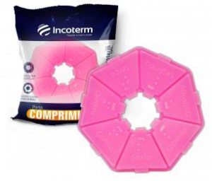Porta Comprimidos Básico Pink Incoterm