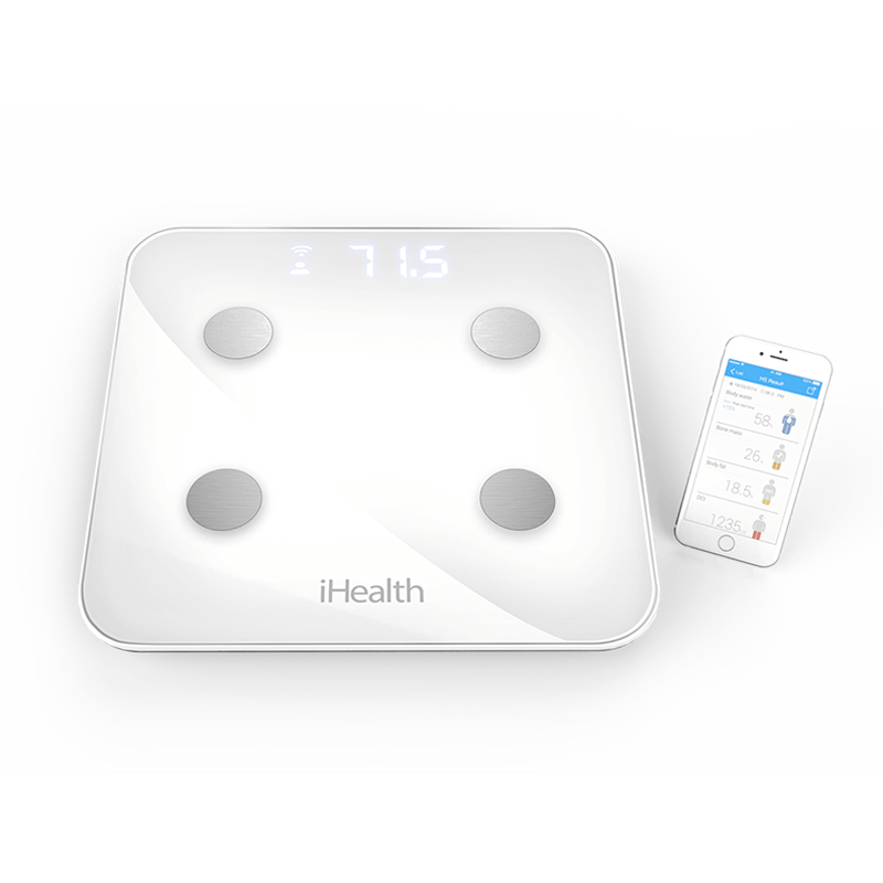 Balança iHealth Core Bioimpedância WiFi Incoterm