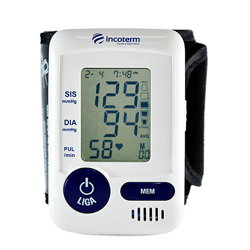 Medidor de Pressão Digital de Pulso MP060 Incoterm | Saúde e Bem-Estar