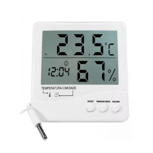 Termo-Higrômetro Digital Temperatura Interna e Externa e Umidade Interna Incoterm