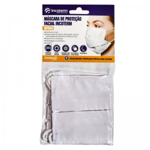 Máscara de Proteção Facial Incoterm MF050 - Branco