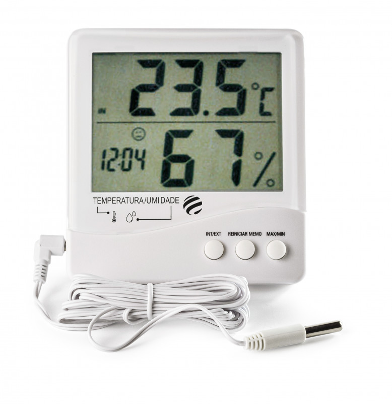 Termo-Higrômetro Digital Temperatura Interna e Externa e Umidade Interna Incoterm 3