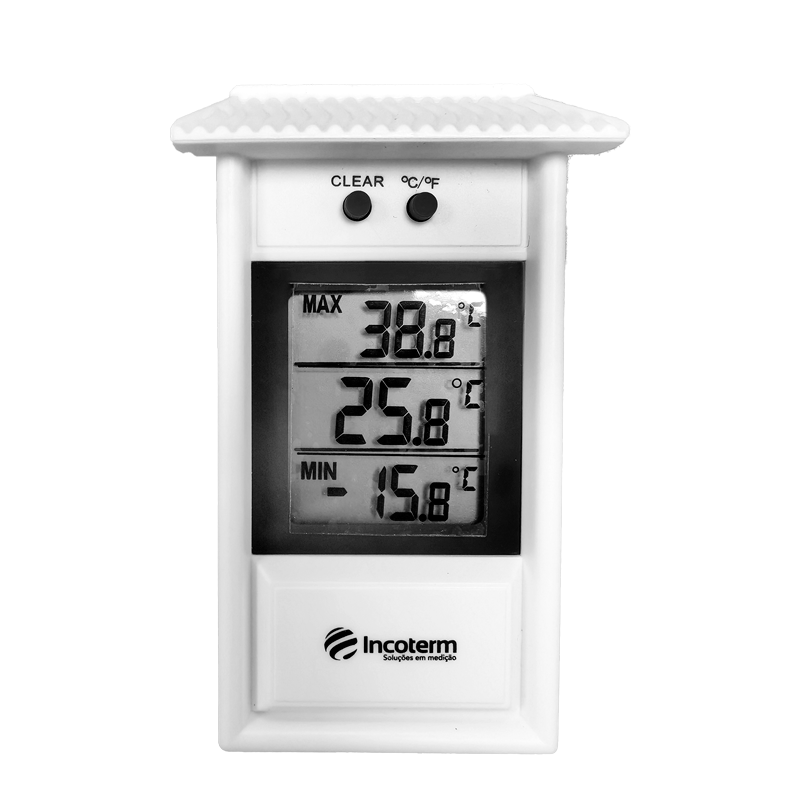 Termômetro Digital Máxima e Mínima -30+60:0,1C com Proteção Plástica Incoterm 