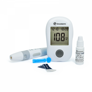 KIT GLICOSÍMETRO GLYCEMIC CONTROL INCOTERM 