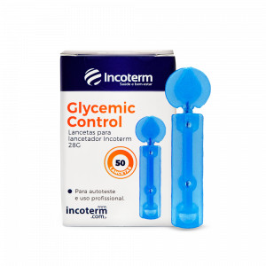 Lanceta P/ Lancetador Incoterm Glycemic Control - 50 unid. 