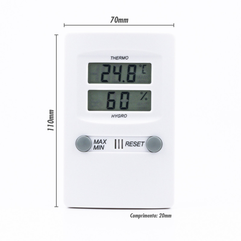 Termo-Higrômetro Digital Temperatura e Umidade Interna Incoterm 5