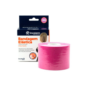 PROTAPE BANDAGEM ELÁSTICA ADESIVA ROSA INCOTERM