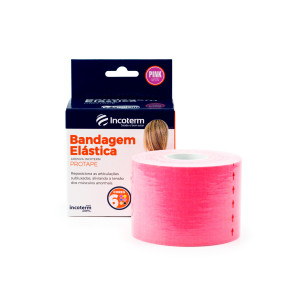 PROTAPE Bandagem Elástica Adesiva PINK Neon Incoterm