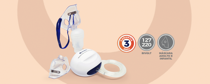 Nebulizador / Inalador Compressor NB120 Incoterm | barra de detalhes
