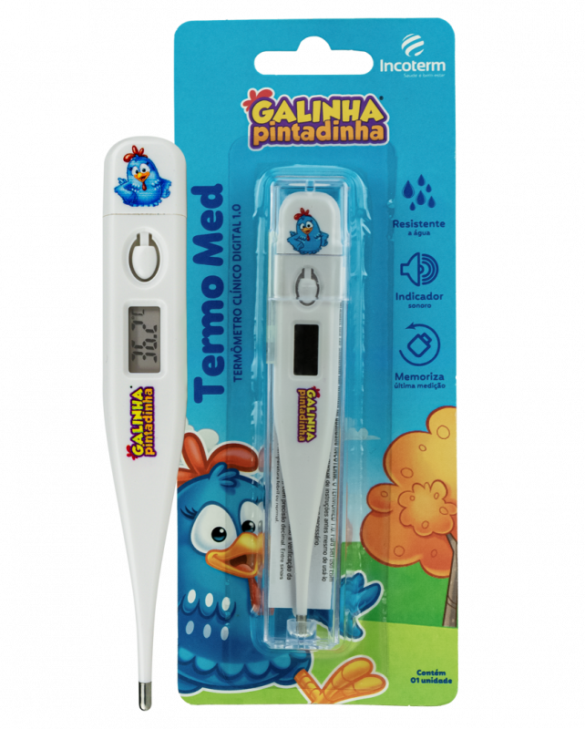 Termômetro Clínico Digital Branco TermoMed Galinha Pintadinha | imagem 2