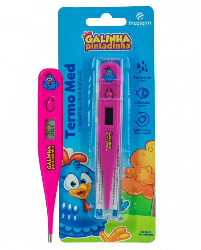 Termômetro Clínico Digital Pink TermoMed Galinha Pintadinha | imagem 2