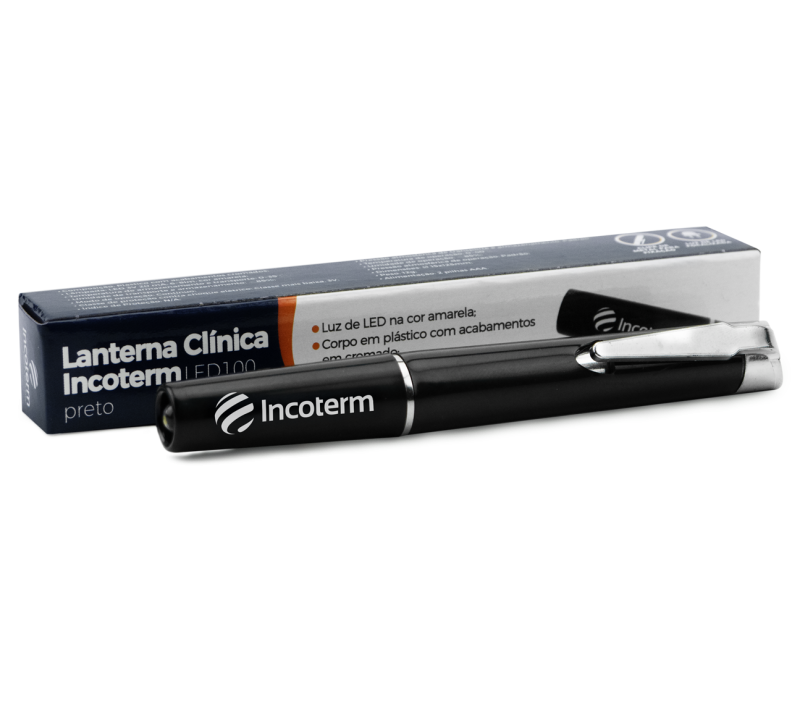 Lanterna Clínica Preta Incoterm LED100 | imagem 2