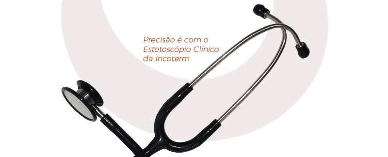 Estetoscópio Clínico Preto Incoterm | barra de detalhes
