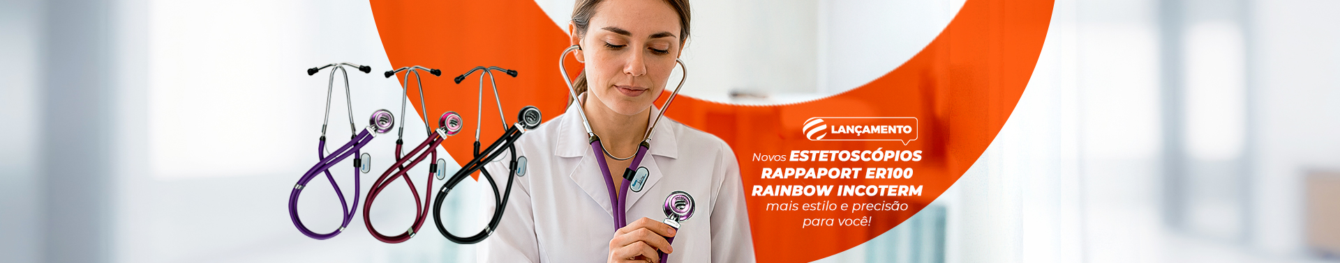 Estetoscópio Rappaport Rainbow ER100 Incoterm