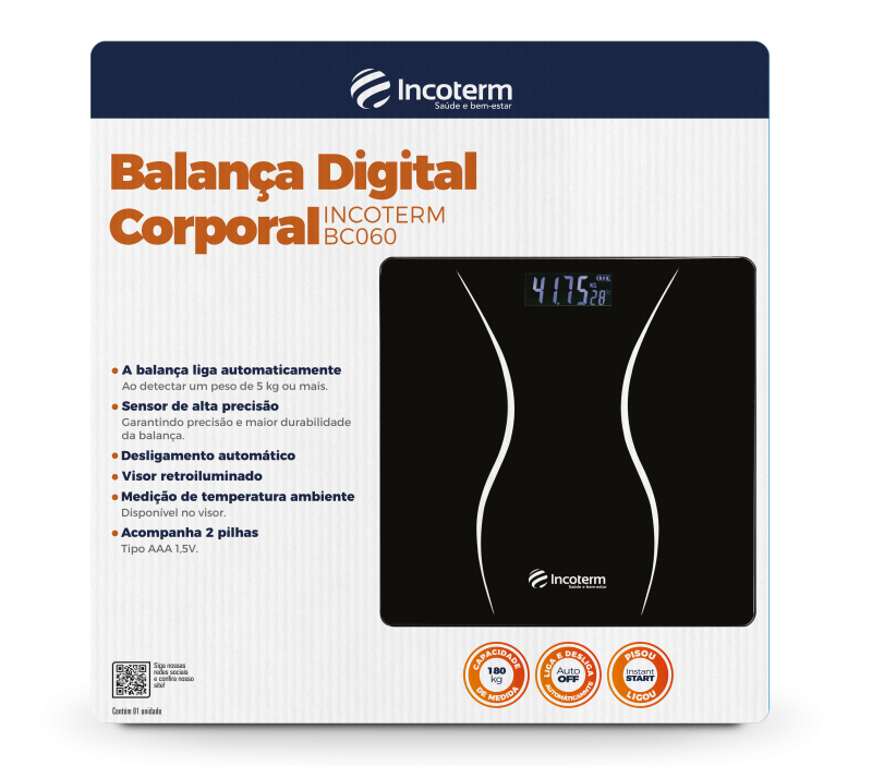 Balança Digital Corporal Incoterm BC060 5
