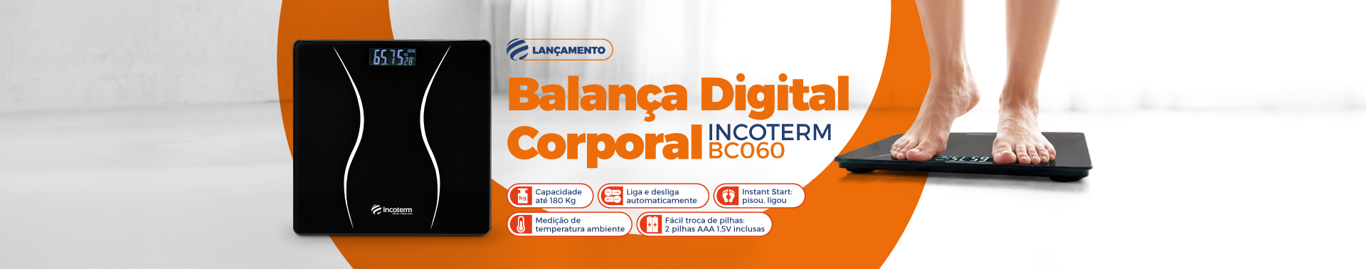 Balança Corporal Digital BC060 Incoterm