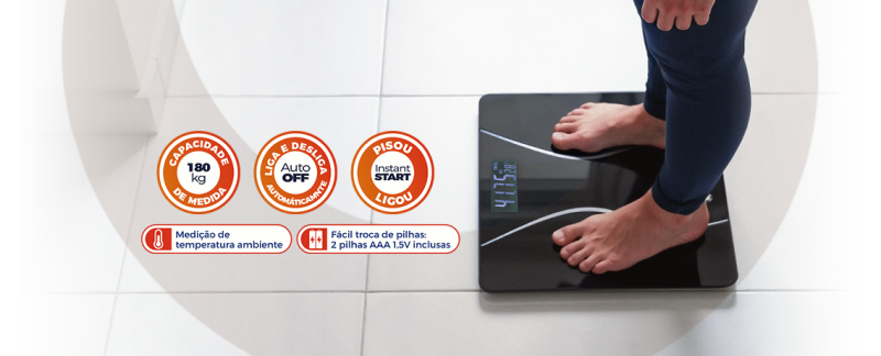 Balança Digital Corporal Incoterm BC060 | barra de detalhes