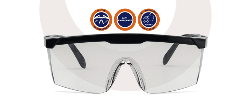Óculos de Segurança e Proteção OS100 Incoterm | barra de detalhes