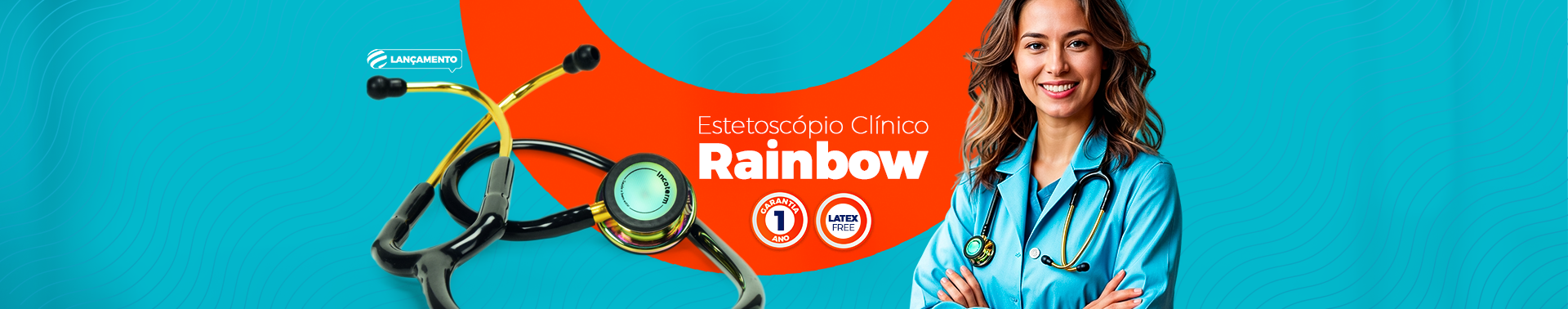 Estetoscópio Clínico Rainbow