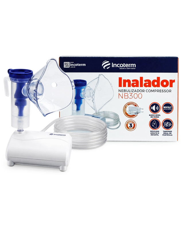 Nebulizador Inalador Compressor Incoterm NB300 4
